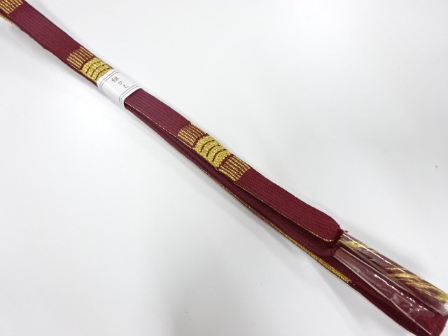 JAPANESE KIMONO / UNUSED KOREI HAND-TIED OBIJIME